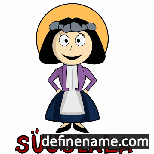 cartoon of the name Salustiana