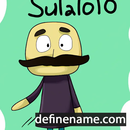 cartoon of the name Salustio