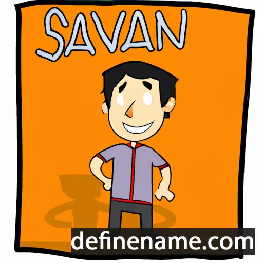 cartoon of the name Salvan