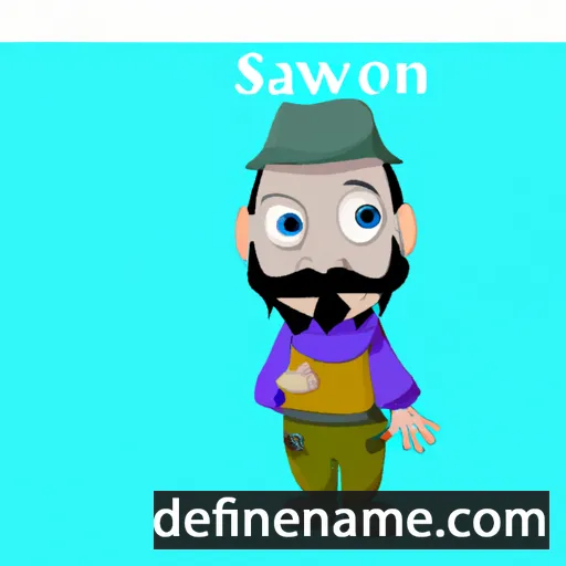 cartoon of the name Salwator