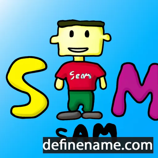 cartoon of the name Sam