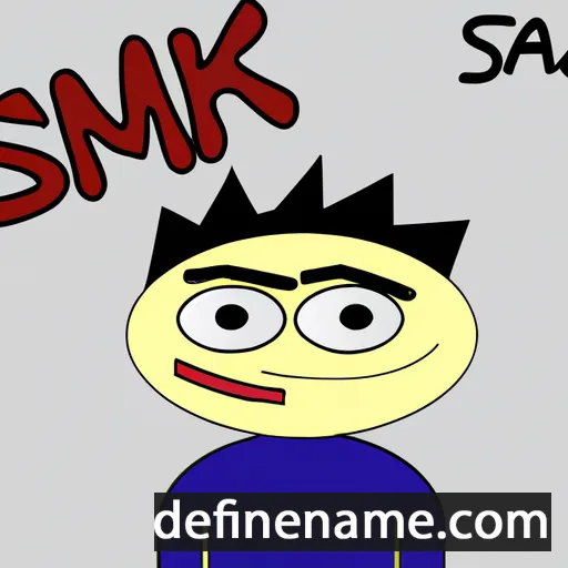 cartoon of the name Samak