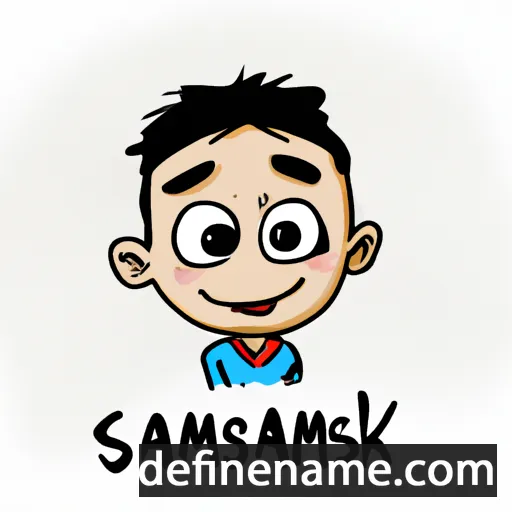 cartoon of the name Samaksh