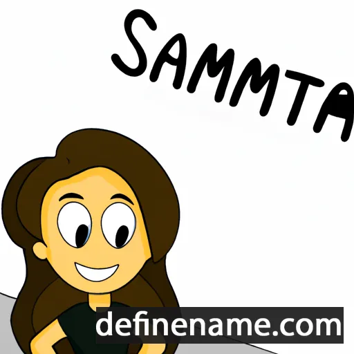 cartoon of the name Samatha