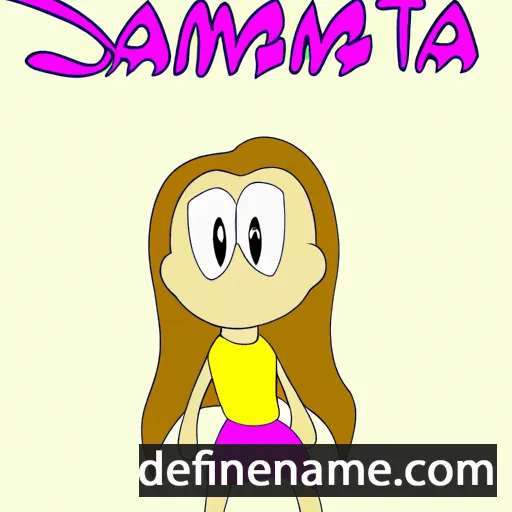 cartoon of the name Samatha