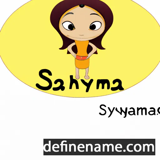 cartoon of the name Samayia