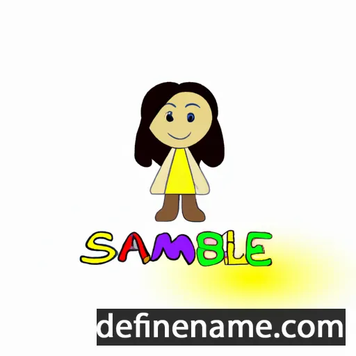 cartoon of the name Samela