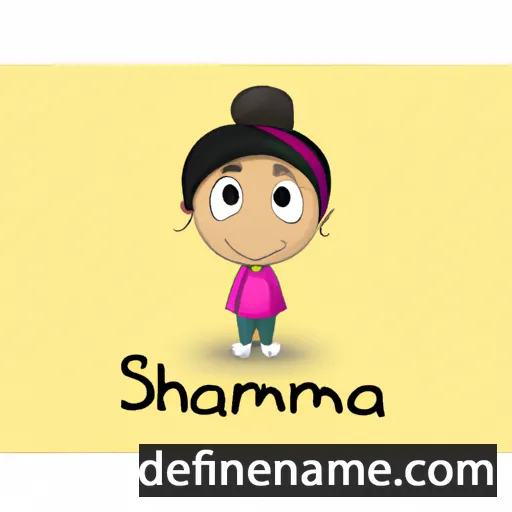 cartoon of the name Samiha