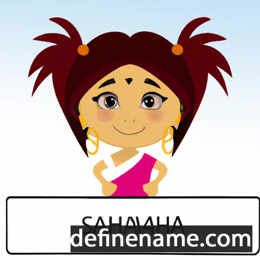 cartoon of the name Samiksha