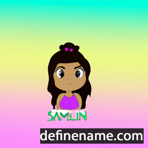 cartoon of the name Samilynn