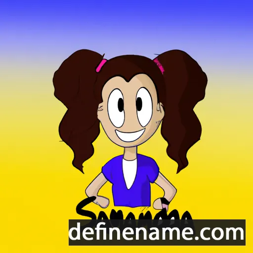 cartoon of the name Sammanda