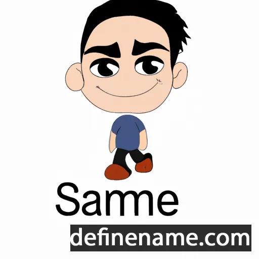 cartoon of the name Sammeer