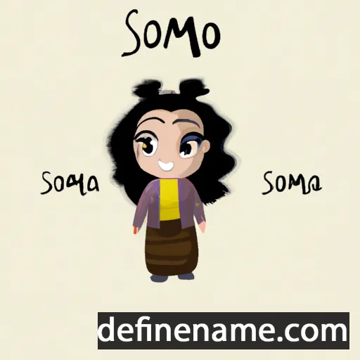 cartoon of the name Samona