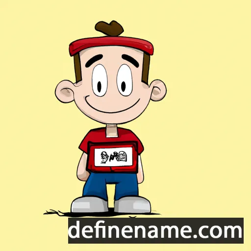 cartoon of the name Samúel