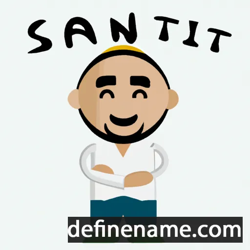 cartoon of the name San'at