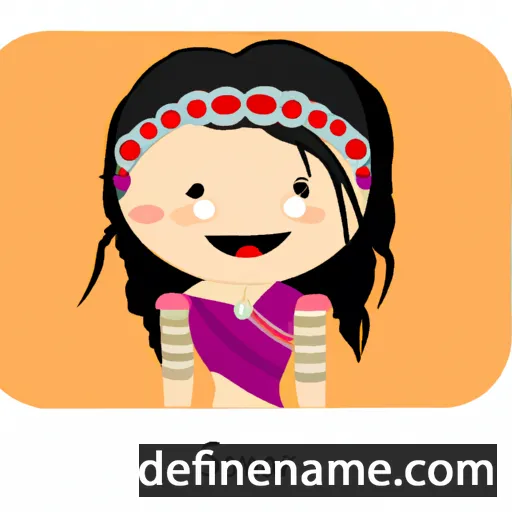 cartoon of the name Sanchi