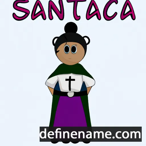 cartoon of the name Sancta