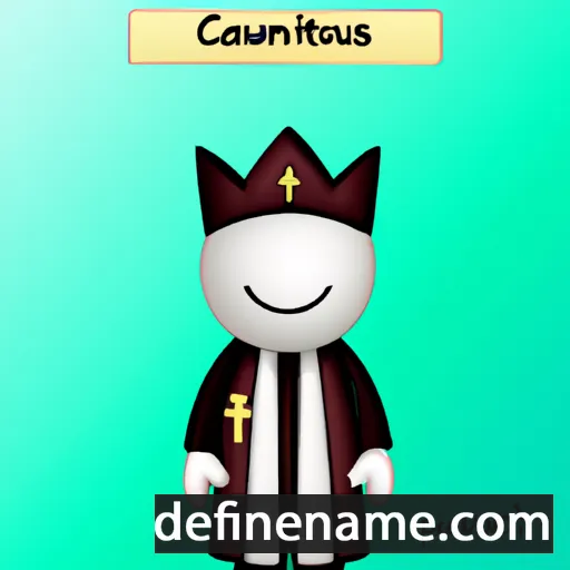 cartoon of the name Sanctinus