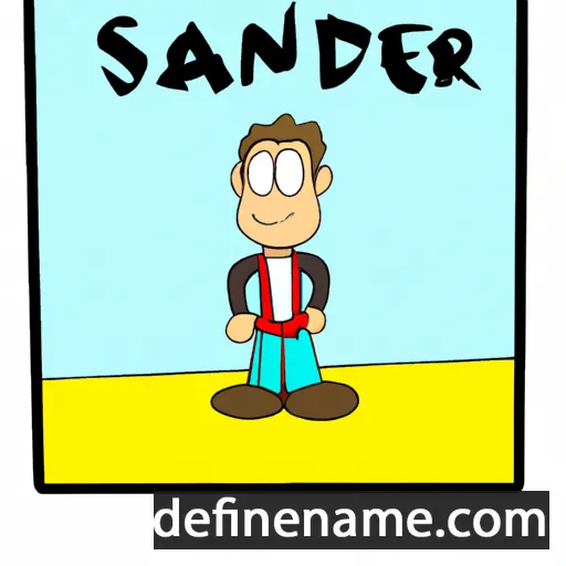 cartoon of the name Sandër