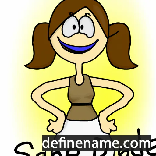 cartoon of the name Sandee