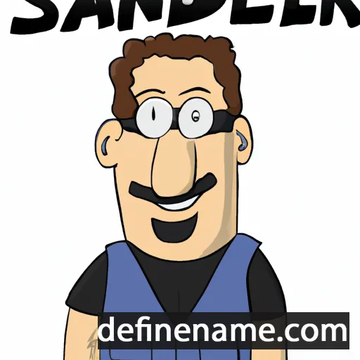 cartoon of the name Sandler