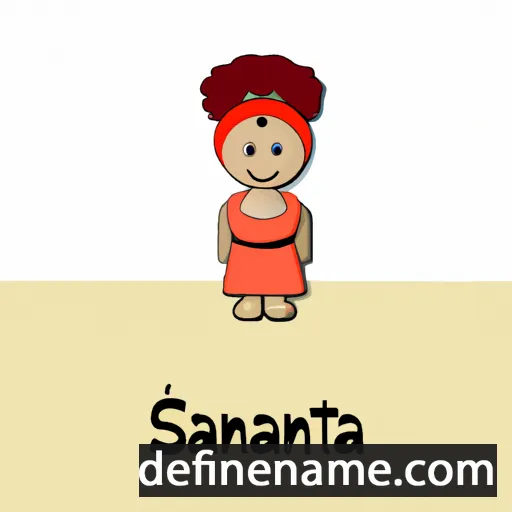 cartoon of the name Saniata