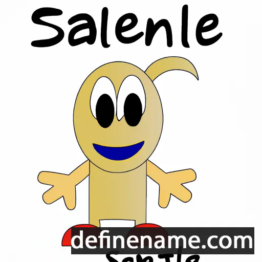 cartoon of the name Saniel