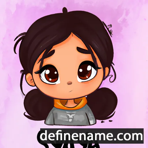 cartoon of the name Saniya