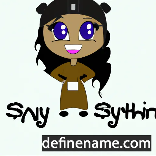 cartoon of the name Saniyah