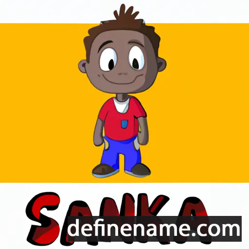 cartoon of the name Sanka