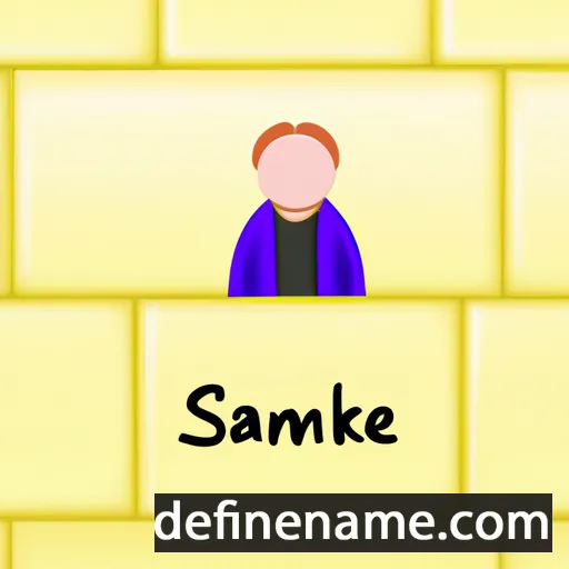 cartoon of the name Sanneke