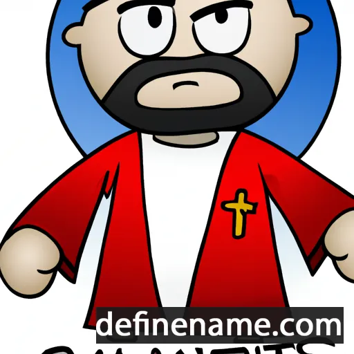 cartoon of the name Santus