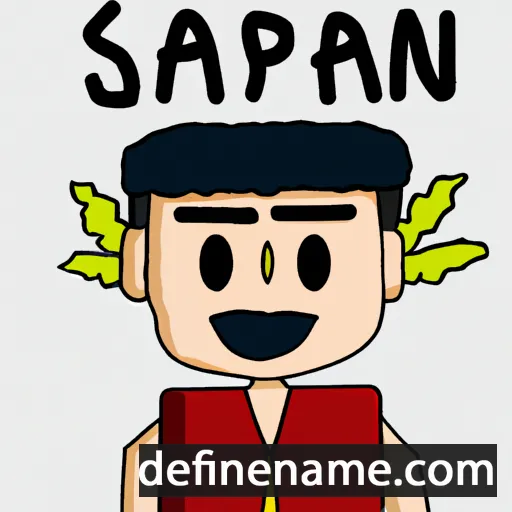 cartoon of the name Sapan