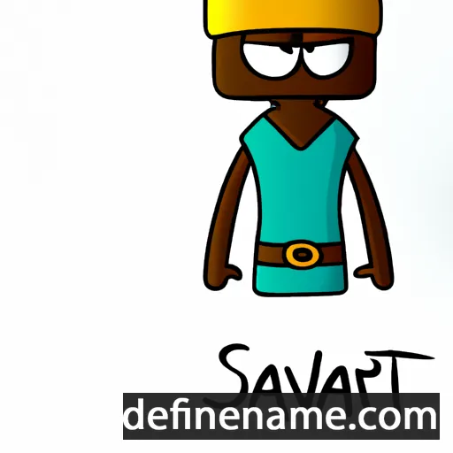 cartoon of the name Sárnait