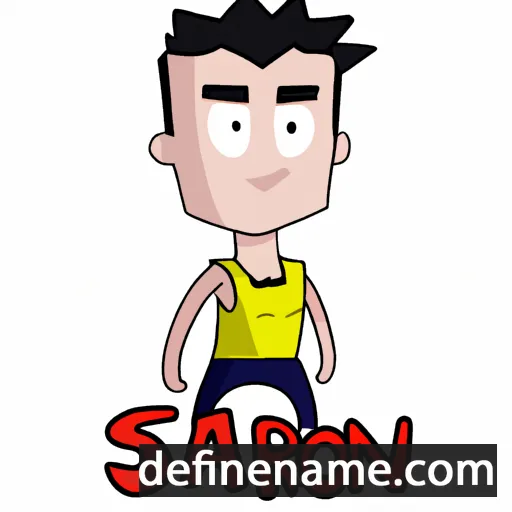 cartoon of the name Sáron