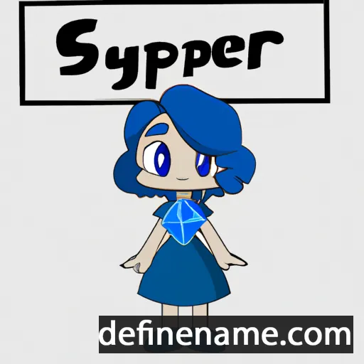 cartoon of the name Saphyre