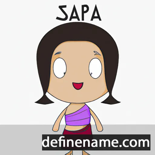 cartoon of the name Sapna