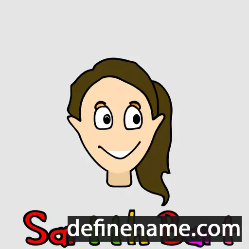 cartoon of the name Sarahbeth