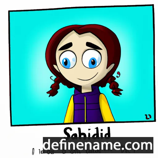 cartoon of the name Sarahild