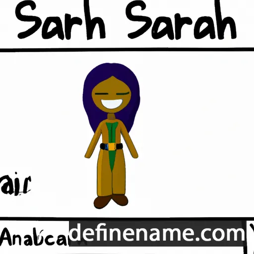 cartoon of the name Saraiah