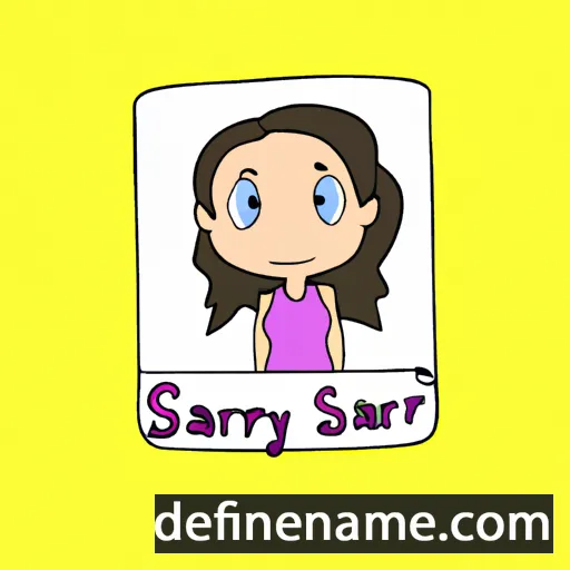 cartoon of the name Saralyn