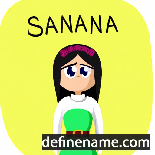 cartoon of the name Saranina