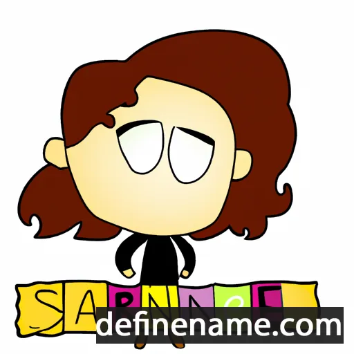 cartoon of the name Saranne