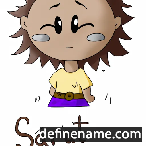 cartoon of the name Saratu