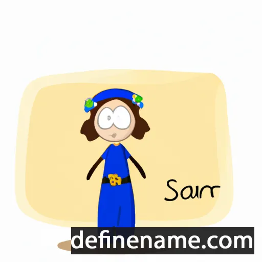 cartoon of the name Saraward