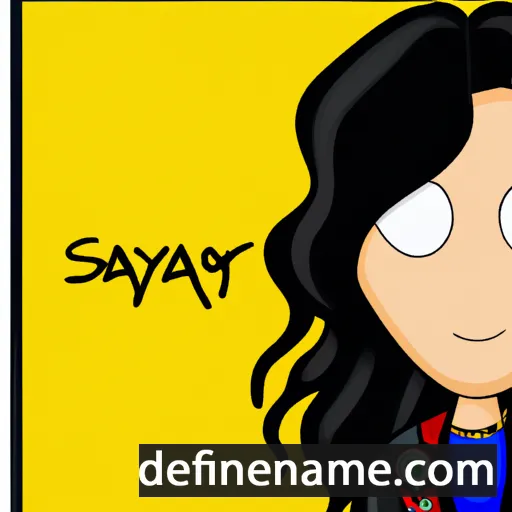 cartoon of the name Saraya