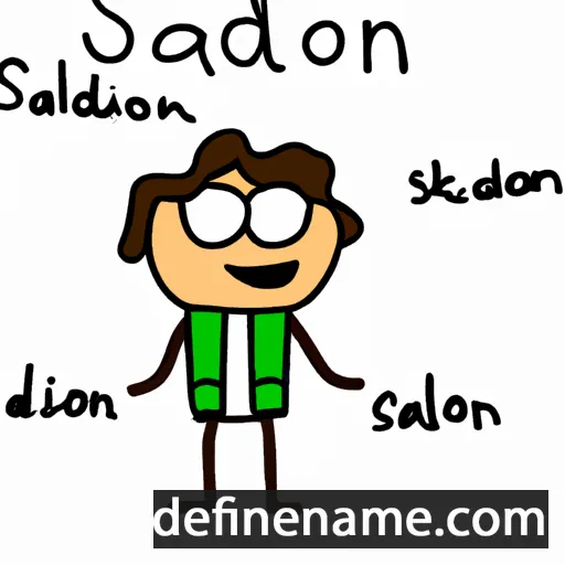 cartoon of the name Sardion