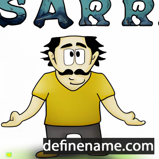 cartoon of the name Sarif