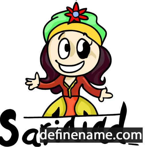 cartoon of the name Sarilda