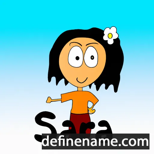 cartoon of the name Sarisa